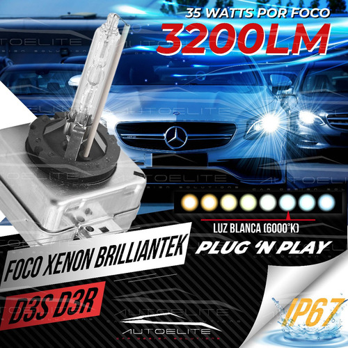 Imagen 2 de 9 de Pieza Foco Xenón Brilliantek D3s D3r 6000k Audi Bmw Mercede