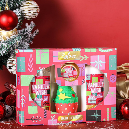Juego De Baño Para Mujer, Regalo De Navidad, Aroma A Vainill