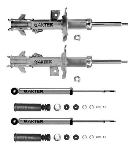4 Amortiguadores Cartek Del/tras Nissan Tiida 2007-2011