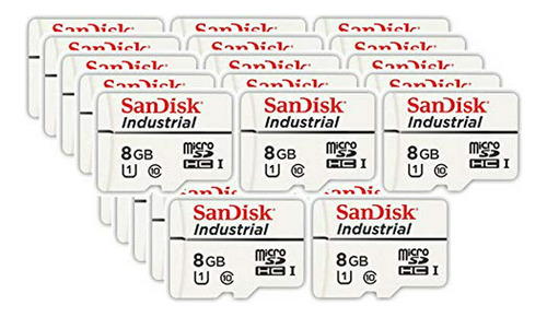 Paquete De 25 Tarjetas De Memoria Sandisk Industrial 8gb Mic