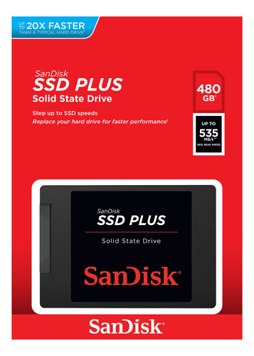 Sandisk Disco Duro De Estado Solido Ssd Plus - 480gb