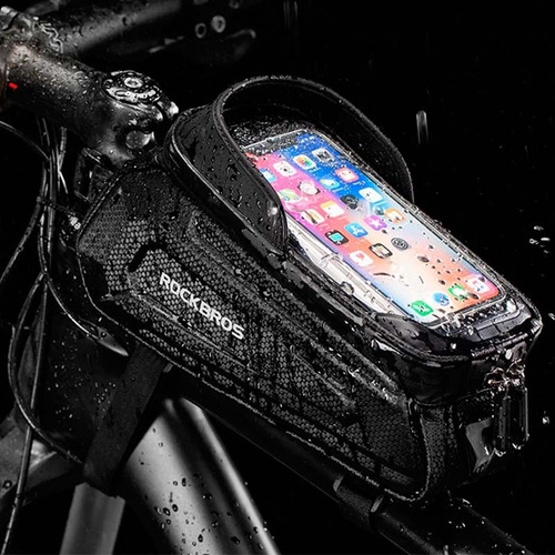 Imagen 5 de 10 de Bolso Para Bicicleta Rockbros Porta Celular Anti Agua