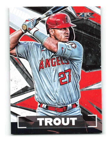 2021 Topps Fire 1 Mike Trout Nm-mt Los Angeles Angels Béisbo