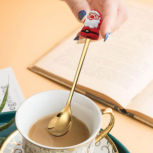 Cucharas De Café Navideñas Juego De Cucharas De Café Navideñ
