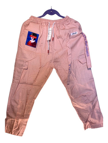 Pantalón Cargo Urbano Japonés Baile Rosado Talla M Mujer