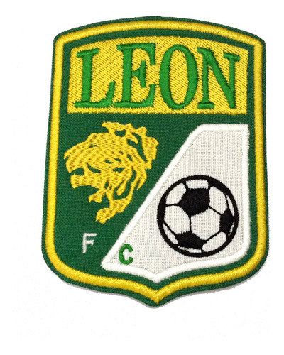 Club León Escudo Futbol Parche Bordado 1 Pza 7.5cm
