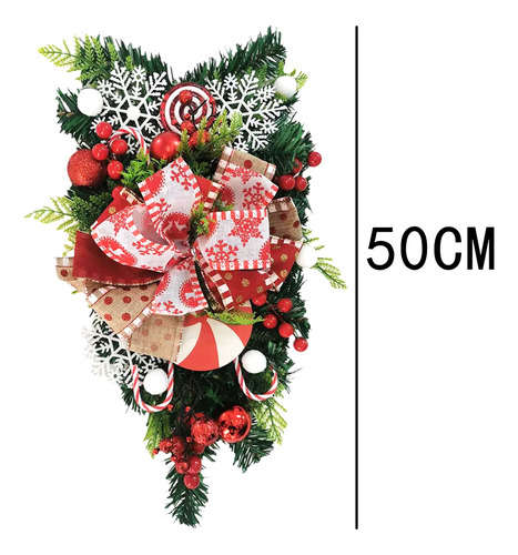 Bola Grande De Flores Rojas, 2 Piezas, Corona De Navidad