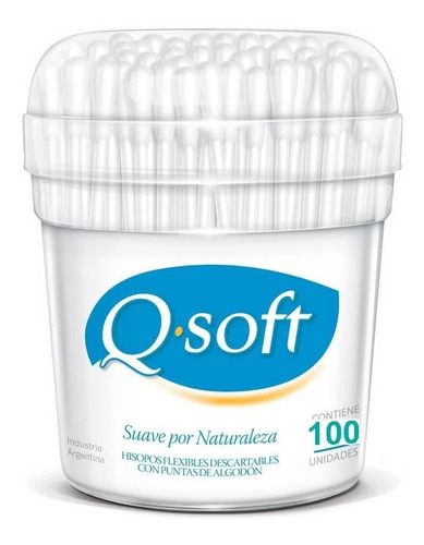 Q-soft Hisopos Pote X100 Unidades