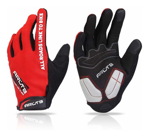 Guantes De Ciclismo Full Finger Pad - 3 Tallas - 3 Colores