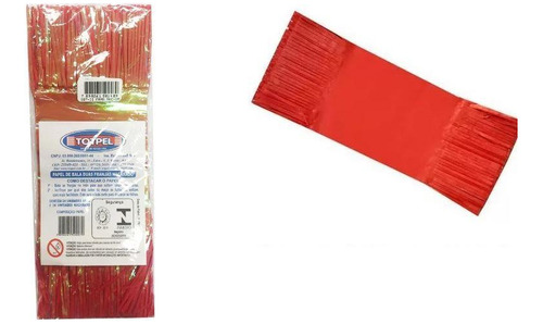 Kit Papel Seda Vermelho Embalar Bala De Coco 90 Unidades