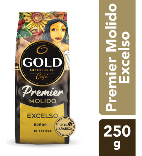 Cafe Gold Premier Excelso Grano Molido De 250g