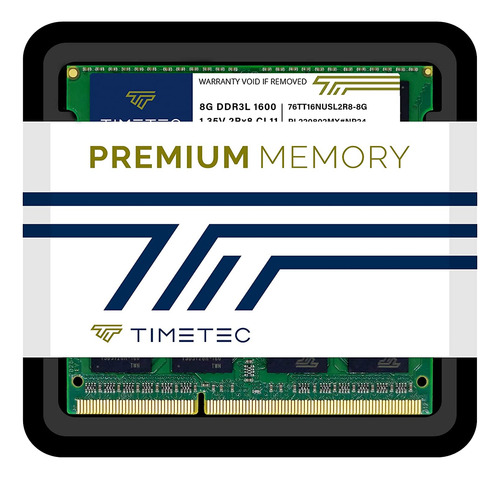 Timetec Kit De 16 Gb (2x8 Gb) Ddr3l/ddr3 1600 Mhz (ddr3l-...