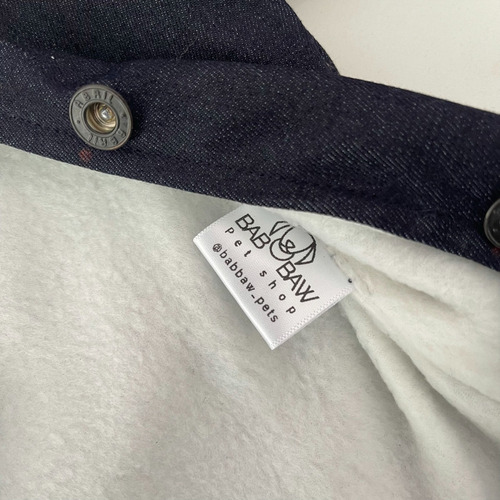 Imagen 4 de 4 de Chaqueta De Jean Para Mascotas Talla L