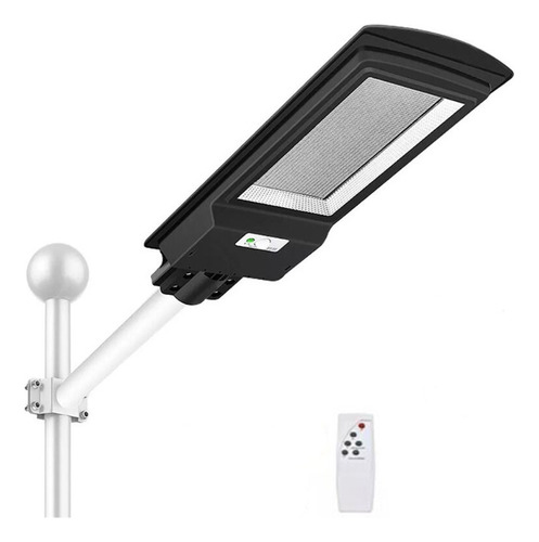 Lámpara Solar Duradera Impermeable Al Aire Libre 400w Estructura Negro HEWO