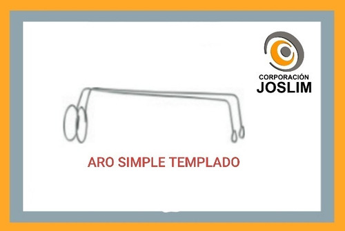 Aro Simple Templado Con Tuerca 1/4 Para Cerco Eléctrico