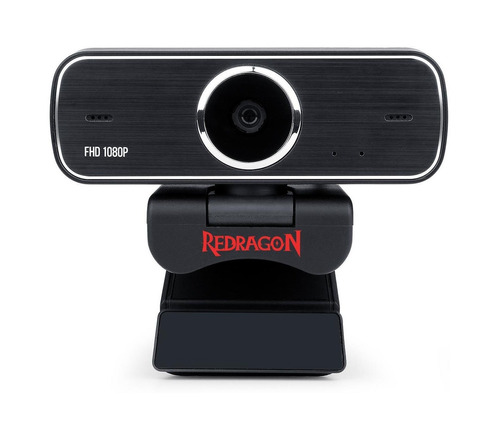 Imagem 1 de 4 de Câmera web Redragon Hitman Full HD 30FPS cor preto