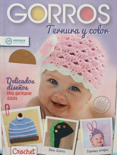 Crochet Bebe X3 Revistas; Gorros, Escarpines, Mantas+tijera