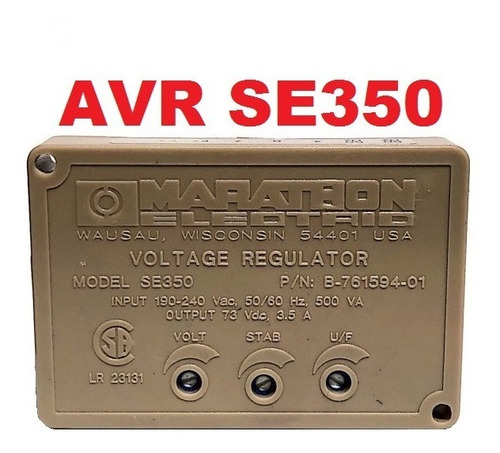 Imagen 2 de 2 de Avr Regulador De Voltaje Se350 Marathon Envío Nacional