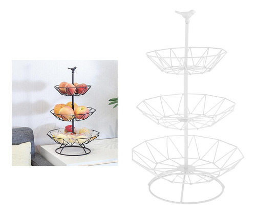Cesta De Frutas Con Encimera De Hierro Soporte Para