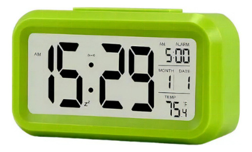 Reloj de mesa digital MS Reloj color verde