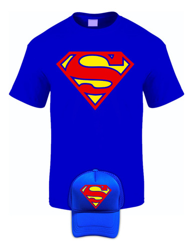 Camiseta Superman Obsequio Gorra Trucker Exclusiva