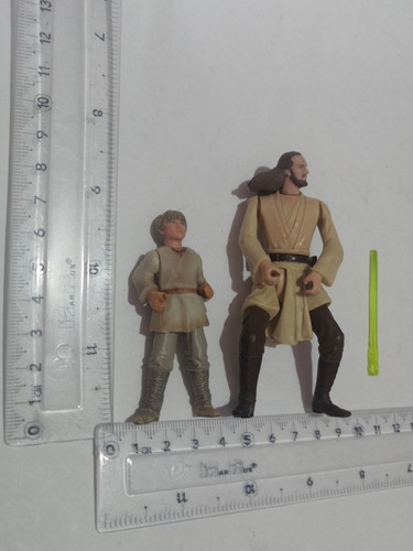 Qui Gon Jinn & Anakin Jedi Master Figura Loose Star Wars