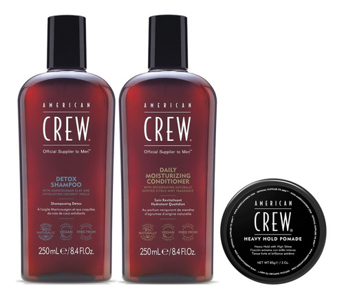 Shampoo Exfoliante +cond Heavy Hold Pomade American Crew Men