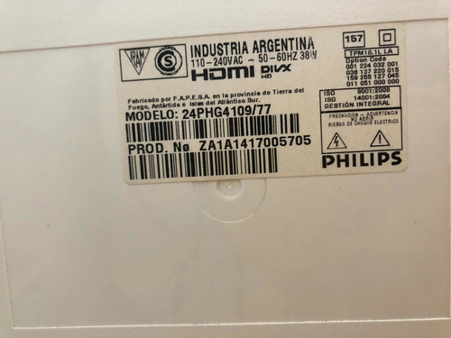 Tv Philips Blanca 24 Pulgadas