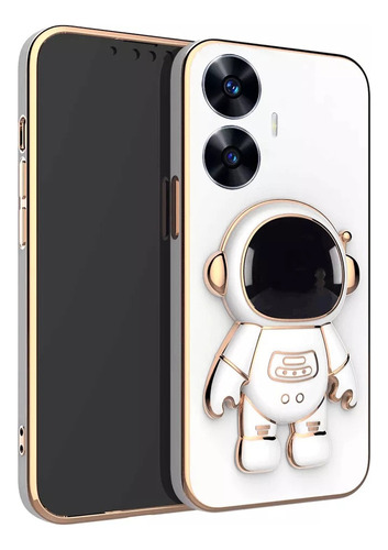 Funda Para Realme C55 Galvanoplastia Silicona Astronautas