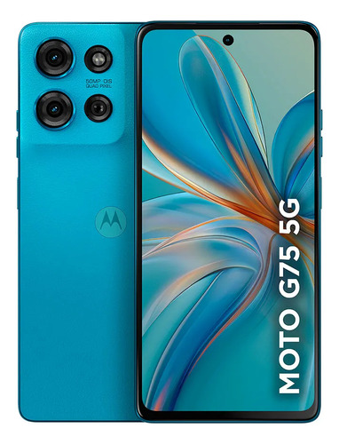 Smartphone Motorola Moto G75 5g 256gb de cuero vegano azul