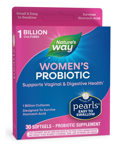Nature's Way Probioticos Mujeres 1 Billon Cultivos 30 Cap