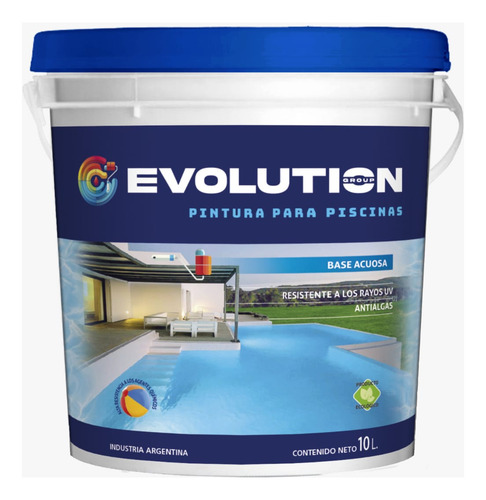 Revestimiento Rodillo 20lts Evolution Group 1 Rodillo Gratis Blanco