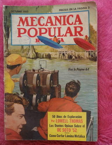 Mecánica Popular Revista - Octubre De 1952