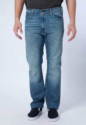 Jeans Levi's 505 Azul Gastado Elastizado Recto