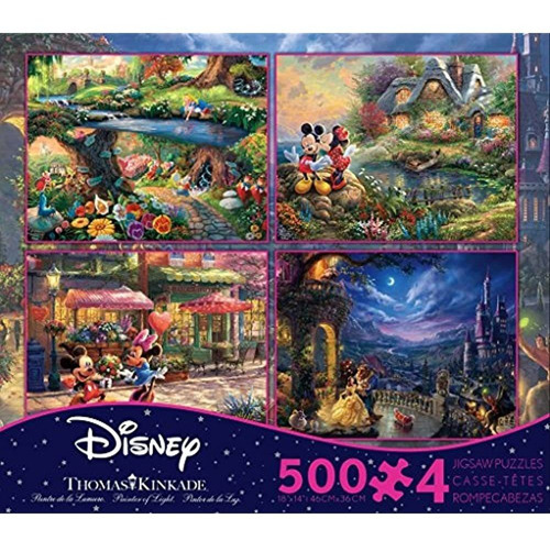 Ceaco Thomas Kinkade La Colección Disney Multipack 4 En 1 Pu