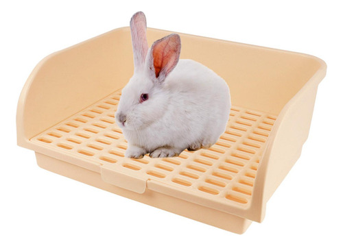 Gran Conejo Bandeja De Arena Para Inodoro Orinal Beige Beige