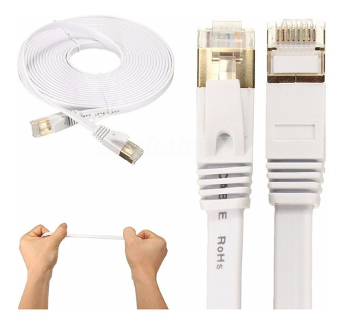 10ft 10gbps Cat-7 10 Rj45 Gigabit Ethernet Cable Módem Route