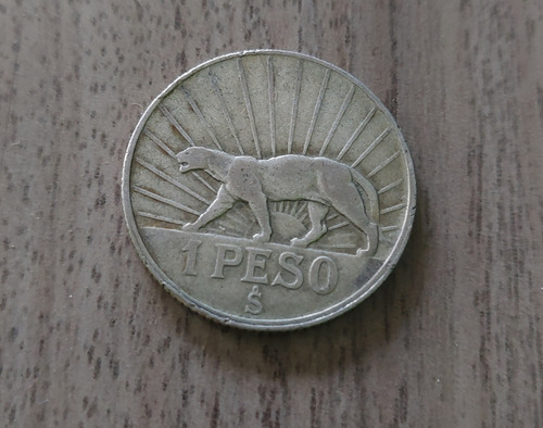Moneda Plata 1 Peso 1942 Uruguay 