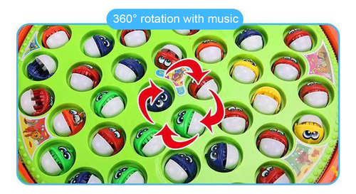 Juego De Pesca, Juego De Pesca Giratorio Con 24 Peces Y 5 Ca