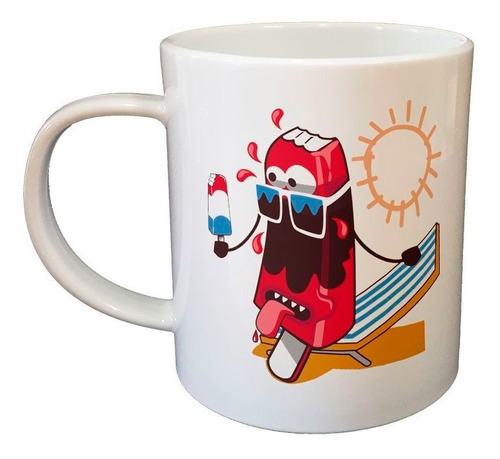 Taza De Plastico Helado Tomando Sol Verano Summer