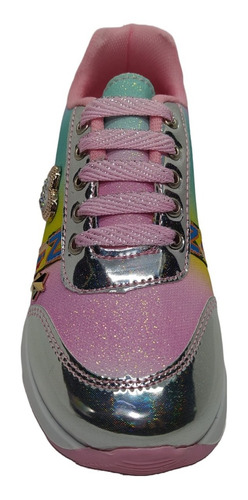 Tenis Casual Urbano Arcoíris Cómodo Ligero Para Niña