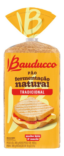 Pão de Forma Tradicional Bauducco Pacote 390g