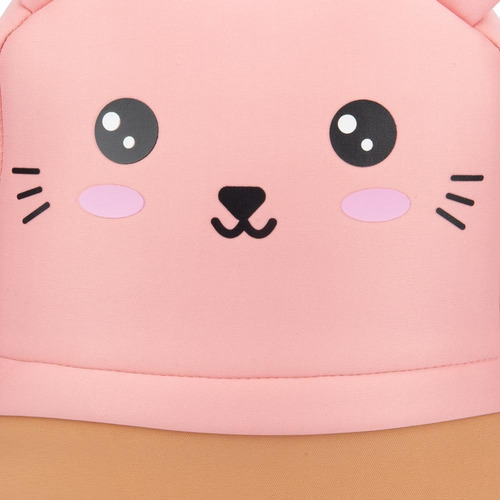 Mochila Escolar Cutie Zoo Rosa Bp34