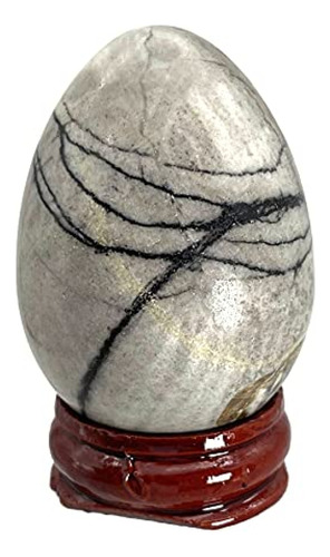 Huevo De Jaspe Figura De Huevo De Piedra Fekuar, Escultura D