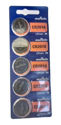 Bateria Lithium 3v Cr2016 Sony/murata Kit Com 100 Unidades