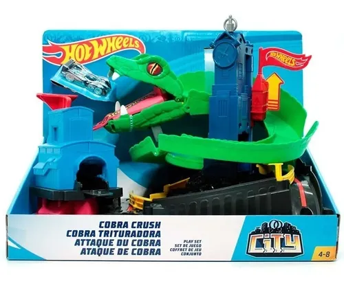 HOT WHEELS CITY PISTA COBRA TRITURADORA COBRA CRUSH ATAQUE EN LA