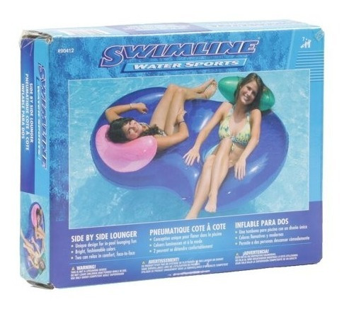 Flotador Inflable Para Piscina Swimline Vinyl Sidebyside
