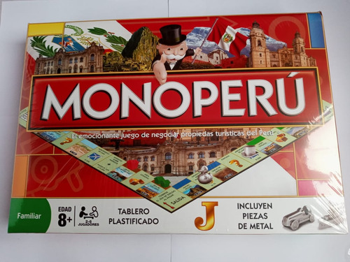 Monopolio (juego De Mesa) Monopoly/con Piezas De Metal