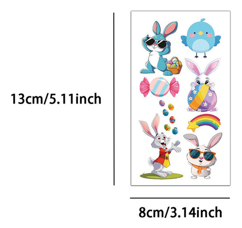 Tz Tatuaje Temporal De Pascua Para Niños Tatuaje Temporal