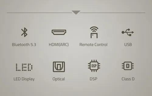 Barra De Sonido Con Subwoofer 2.1 110w Rms Hdmi Fenda Ht-350